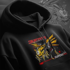Hoodie Ducati 749/999 Wasp Yellow-White Merchandise & Clothing Motorcycle Apparel