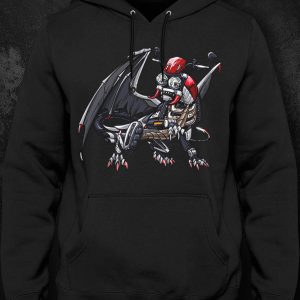 Hoodie Triumph Rocket 3 Dragon Korosi Red Merchandise & Clothing Motorcycle Apparel