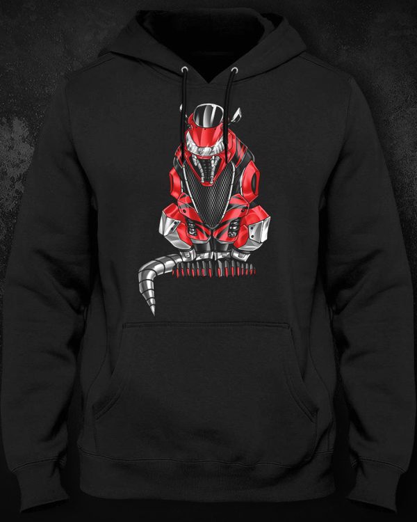 Hoodie Honda CBR 954RR Panther Red Black Merchandise & Clothing Motorcycle Apparel CBR Sportbike