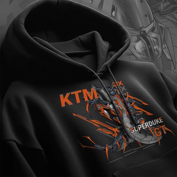 Hoodie KTM 1290 Super Duke GT Centipedes Grey Orange 2023 Merchandise & Clothing Motorcycle Apparel