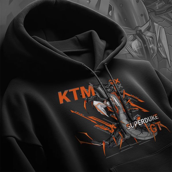 Hoodie KTM 1290 Super Duke GT Centipedes White Orange Merchandise & Clothing Motorcycle Apparel