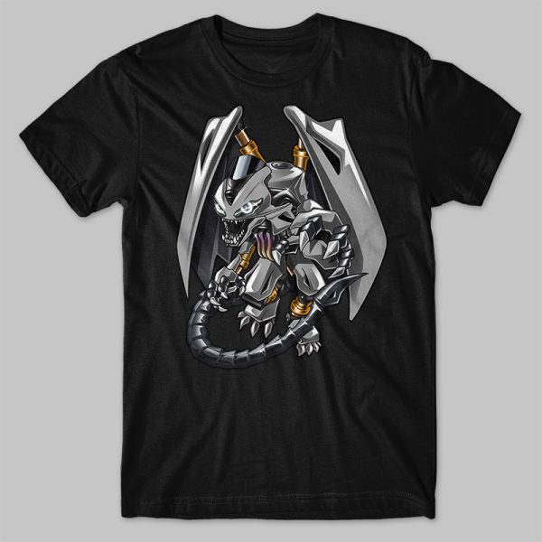 T-shirt Triumph Daytona 675 Dragon Gray Merchandise & Clothing Motorcycle Apparel