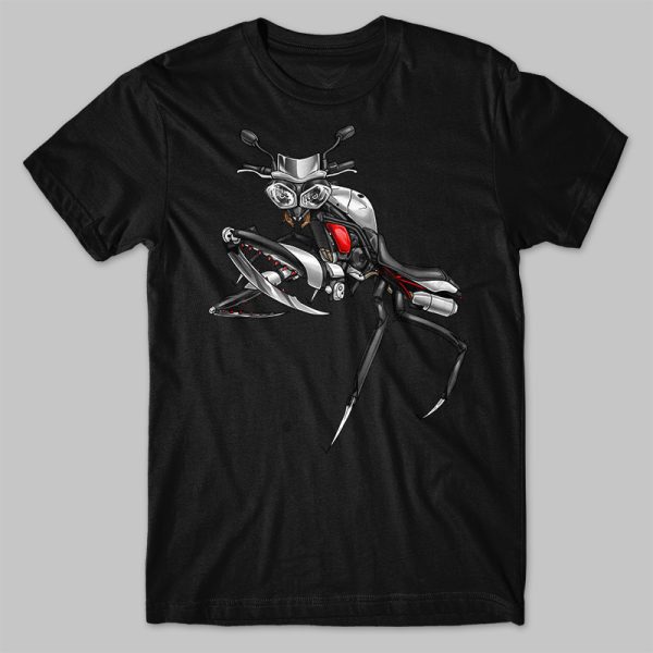 T-shirt Triumph Speed Triple Mantis White Red (Version R) Merchandsie & Clothing Motorcycle Apparel