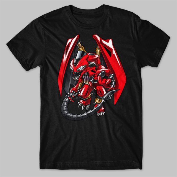 T-shirt Triumph Daytona 675 Dragon Red Merchandise & Clothing Motorcycle Apparel
