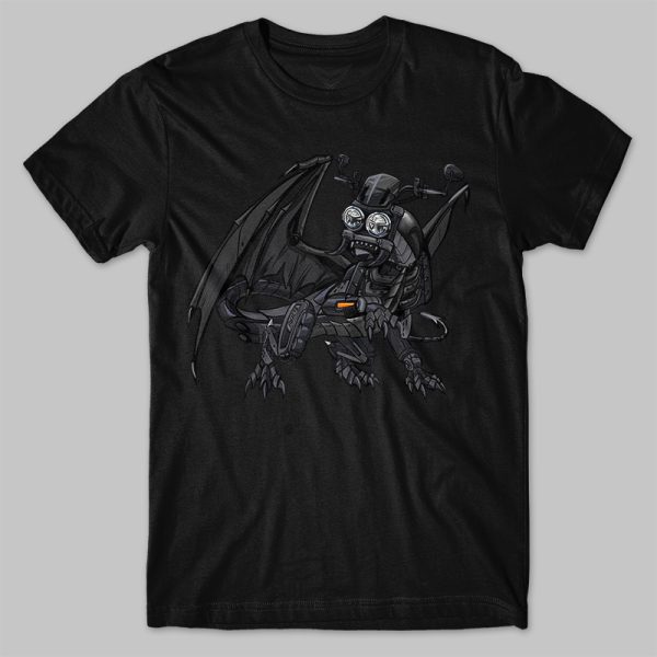 T-shirt Triumph Rocket 3 Dragon Sapphire Black Merchandise & Clothing Motorcycle Apparel