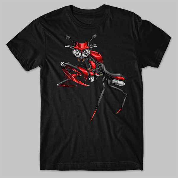 T-shirt Triumph Speed Triple Mantis Red (Version R) Merchandsie & Clothing Motorcycle Apparel