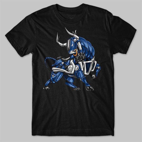 T-shirt Honda VTX 1800 Bull Blue Merchandise & Clothing Motorcycle Apparel