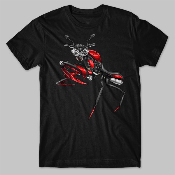 T-shirt Triumph Speed Triple Mantis Red Merchandsie & Clothing Motorcycle Apparel
