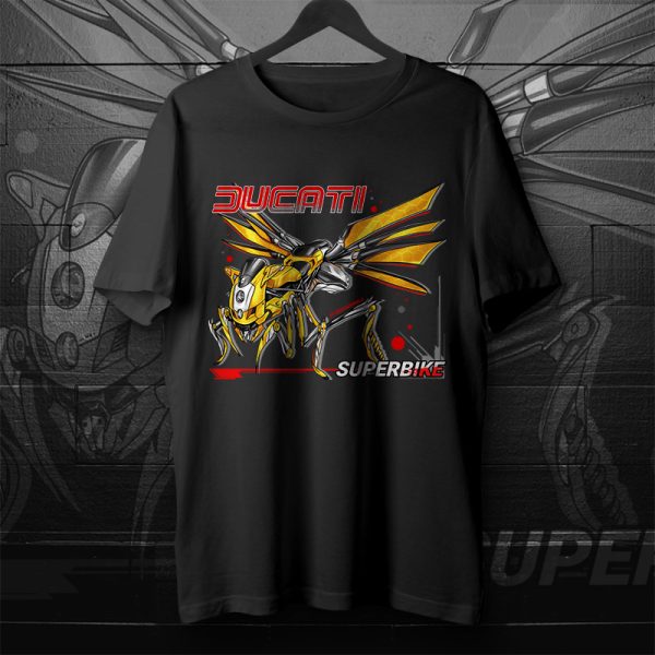 T-shirt Ducati 749/999 Wasp Yellow-White Merchandise & Clothing Motorcycle Apparel