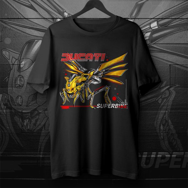 T-shirt Ducati 749/999 Wasp Yellow Merchandise & Clothing Motorcycle Apparel
