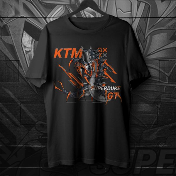 T-shirt KTM 1290 Super Duke GT Centipedes Grey Orange 2023 Merchandise & Clothing Motorcycle Apparel