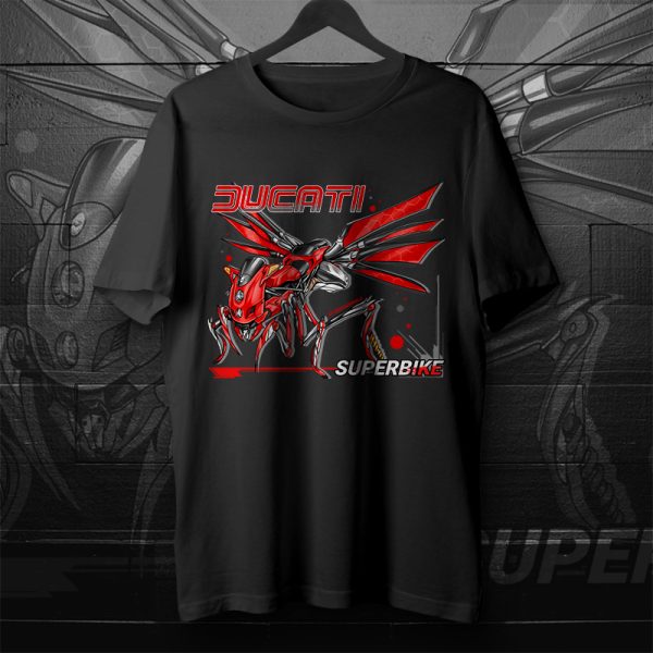 T-shirt Ducati 749/999 Wasp Red Merchandise & Clothing Motorcycle Apparel