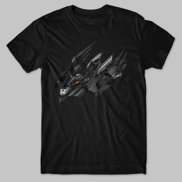 T-shirt Honda CBR1100XX Super Blackbird Mute Black Metallic Merchandise & Clothing Motorcycle Apparel Sportbike