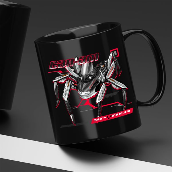 Mug Can-Am Spyder RS White Satin Merchandise & Clothing Motorcycle Apparel