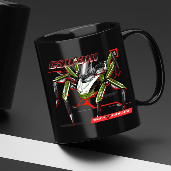 Black Mug Can-Am Spyder ST Special Series California Green Pearl Merchandise & Clothing Motorcycle Apparel
