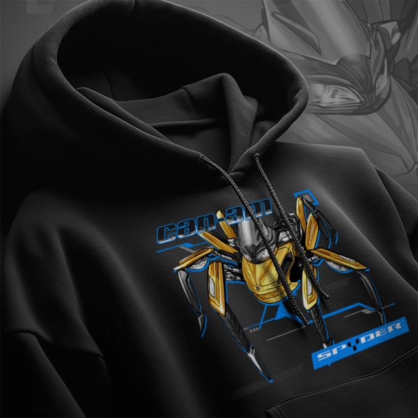 Hoodie Can-Am Spyder ST Circuit Yellow Metallic Merchandise & Clothing Motorcycle Apparel