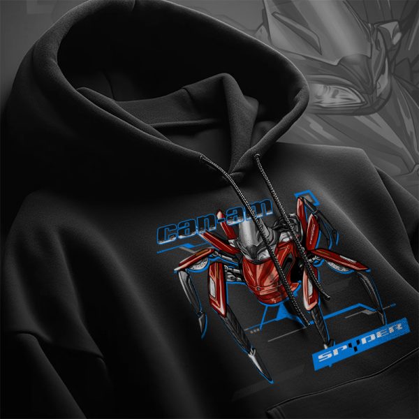 Hoodie Can-Am Spyder ST Magma Red Merchandise & Clothing Motorcycle Apparel