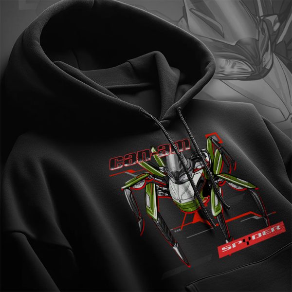 Hoodie Can-Am Spyder ST Series California Green Pearl Merchandise & Clothing Motorcycle Apparel