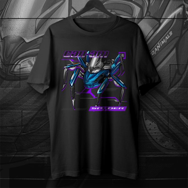 T-shirt Can-Am Spyder ST Limited Denim Blue Satin Merchandise & Clothing Motorcycle Apparel