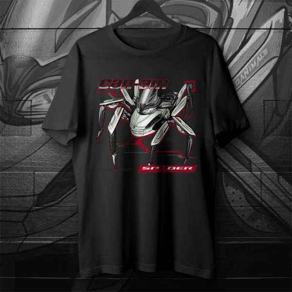 T-shirt Can-Am Spyder ST Pearl White Merchandise & Clothing Motorcycle Apparel