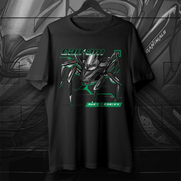 T-shirt Can-Am Spyder ST Steel Black Metallic Merchandise & Clothing Motorcycle Apparel