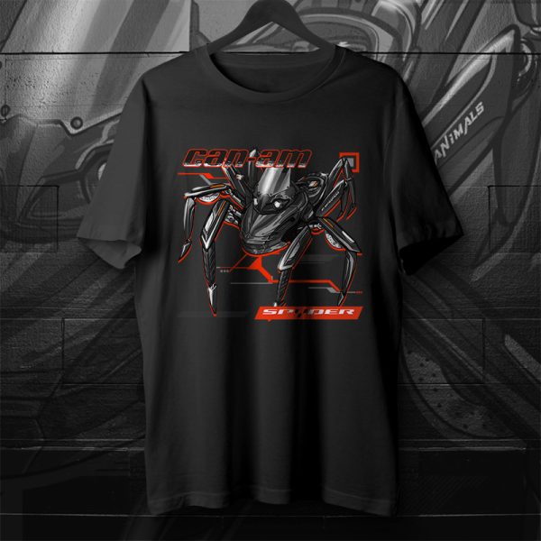 T-shirt Can-Am Spyder RS Steel Black Metallic Merchandise & Clothing Motorcycle Apparel