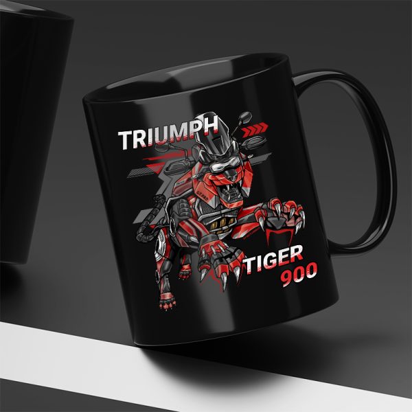 Mug Triumph Tiger 900 Tiger Diablo Red Merchandise & Clothing Motorcycle Apparel