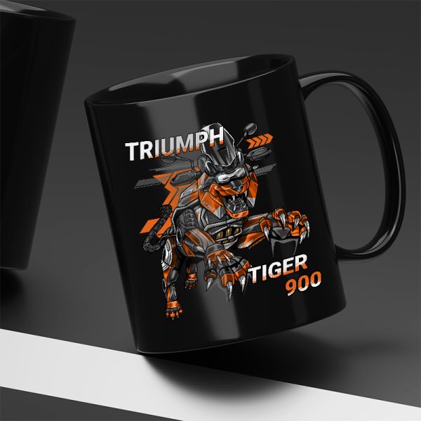 Mug Triumph Tiger 900 Tiger Baja Orange Merchandise & Clothing Motorcycle Apparel