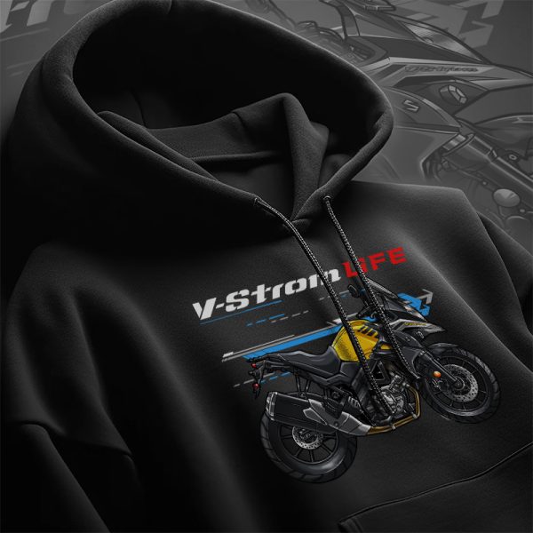 Hoodie Suzuki V-Strom 650 2017 Champion Yellow Merchandise & Clothing Motorcycle Apparel