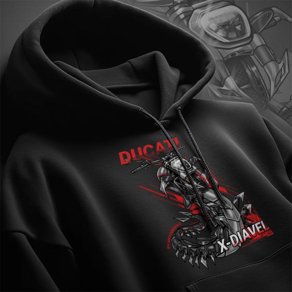 Hoodie Ducati XDiavel Сentipede Black Star Merchandise & Clothing
