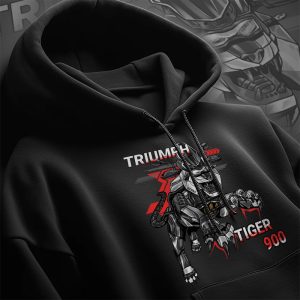Hoodie Triumph Tiger 900 Tiger Pure White Merchandise & Clothing Motorcycle Apparel