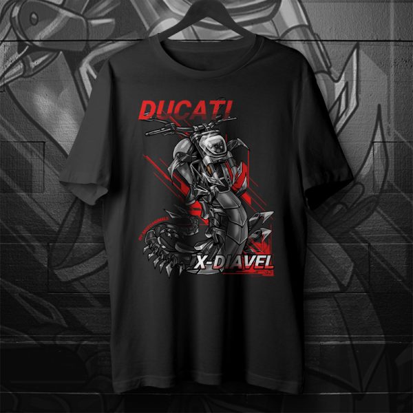 T-shirt Ducati XDiavel Сentipede White Merchandise & Clothing