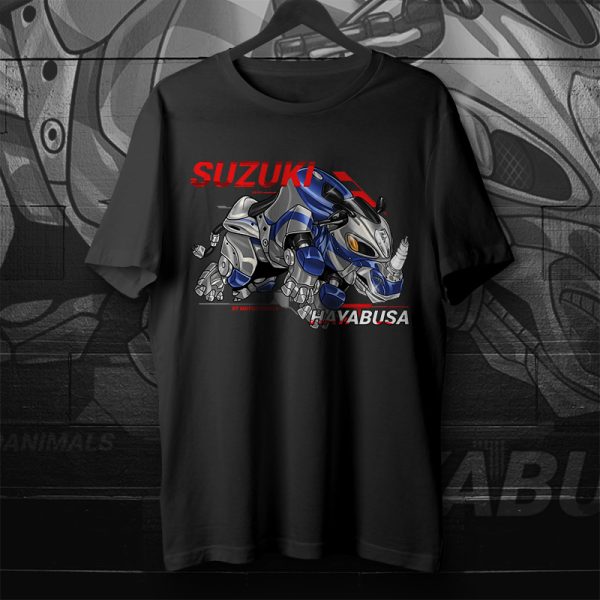 T-shirt Suzuki Hayabusa Rhino 2003 Pearl Deep Blue & Sonic Silver Metallic