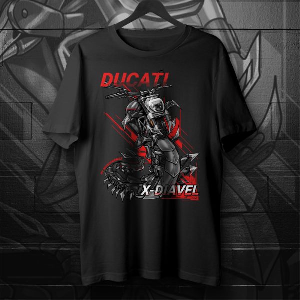 T-shirt Ducati XDiavel Сentipede Black Star Merchandise & Clothing