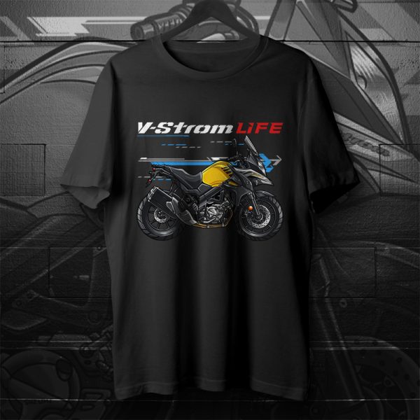 T-shirt Suzuki V-Strom 650 2017 Champion Yellow Merchandise & Clothing Motorcycle Apparel