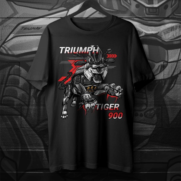 T-shirt Triumph Tiger 900 Tiger Pure White Merchandise & Clothing Motorcycle Apparel