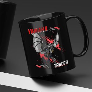Black Mug Yamaha Tracer 9 GT + Icon Performance, Tracer 9 Merchandise, Tracer 9 GT Clothing