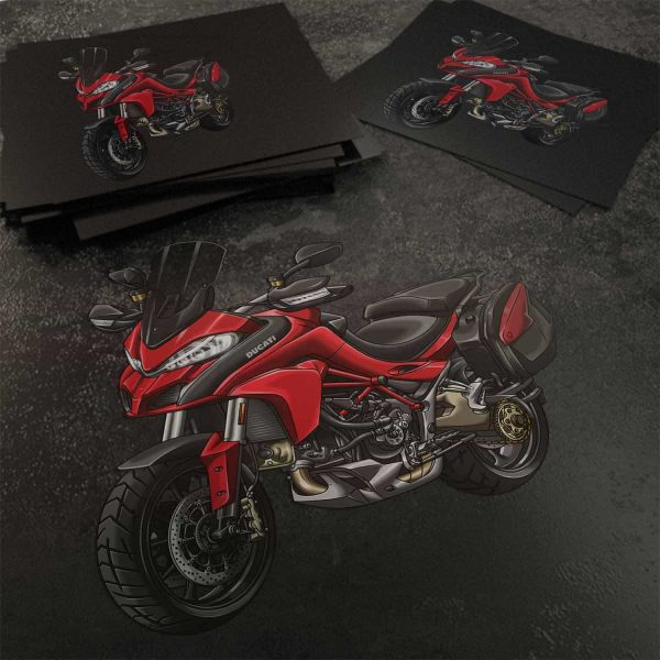 Stickers Ducati Multistrada Merchandise 1200 Ducati Red +Saddlebags
