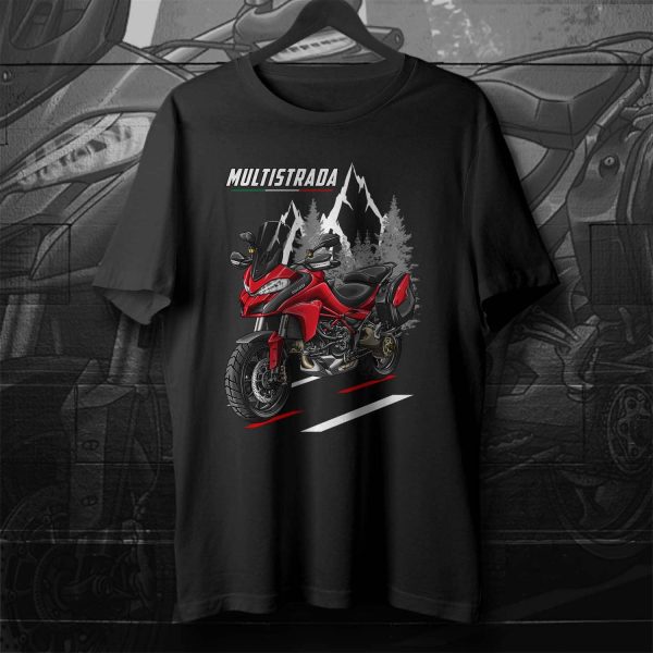 T-shirt Ducati Multistrada Merchandise 1200 Ducati Red +Saddlebags