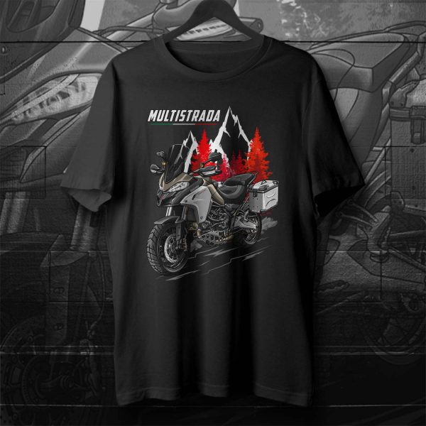 T-shirt Ducati Multistrada Merchandise 1200 Enduro Phantom Grey with Racing Grey