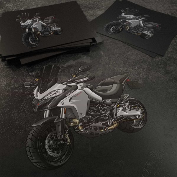 Stickers Ducati Multistrada Merchandise 1200 Enduro Star White Silk with Racing Grey