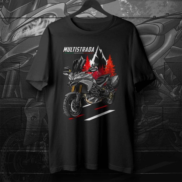 T-shirt Ducati Multistrada 1200 Merchandise Race Titanium Matte