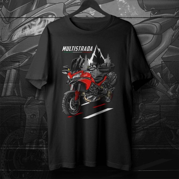 T-shirt Ducati Multistrada 1200 Merchandise Red + Saddlebags