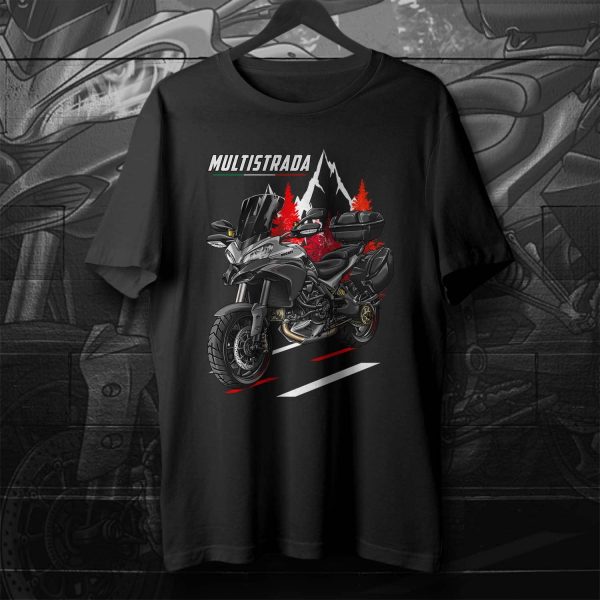 T-shirt Ducati Multistrada 1200 S Merchandise Granturismo Touring Grey