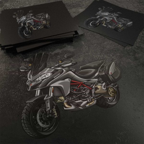 Stickers Ducati Multistrada Merchandise 1200 S Volcano Grey + Saddlebags
