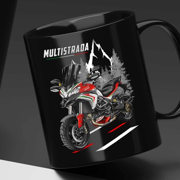 Black Mug Ducati Multistrada 1200 Merchandise Tricolor