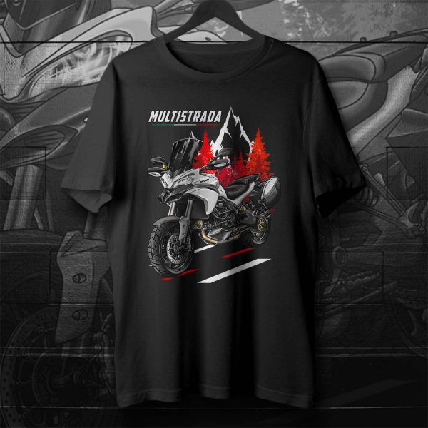 T-shirt Ducati Multistrada 1200 Merchandise White + Saddlebags