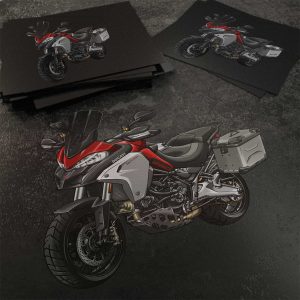 Stickers Ducati Multistrada Merchandise 1260 Enduro Red + Saddlebags