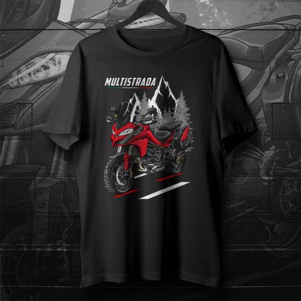 T-shirt Ducati Multistrada Merchandise 1260 Red + Saddlebags