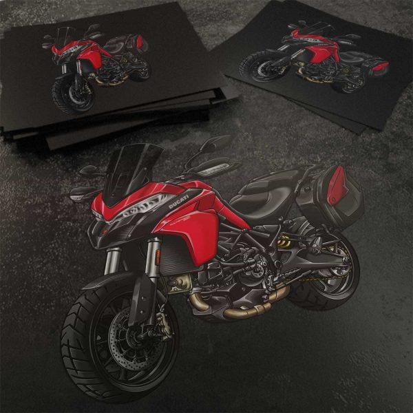 Stickers Ducati Multistrada 950 Merchandise 2017-2018 Red + Saddlebags